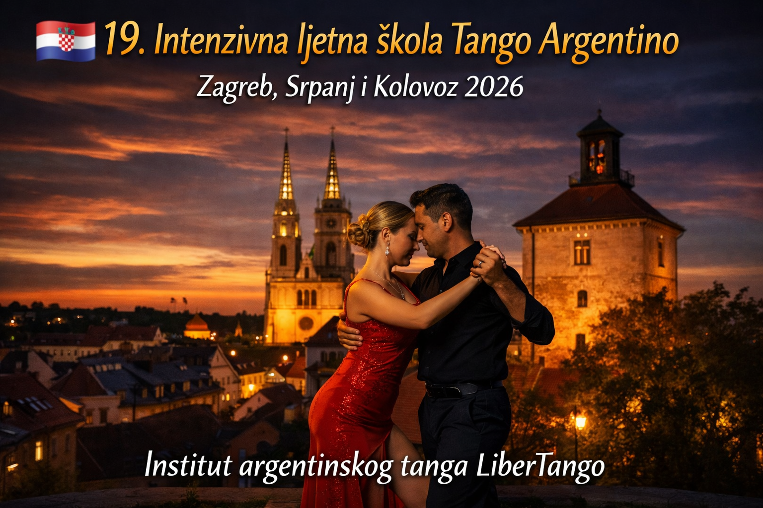 Ljetna škola plesa argentinskog tanga Zagreb ntenzivna ljetna škola Tango Argentino traje šest dana i osmišljena je kao cjelovito iskustvo učenja, plesa i druženja. S vama Institut argentinskog tanga LiberTango